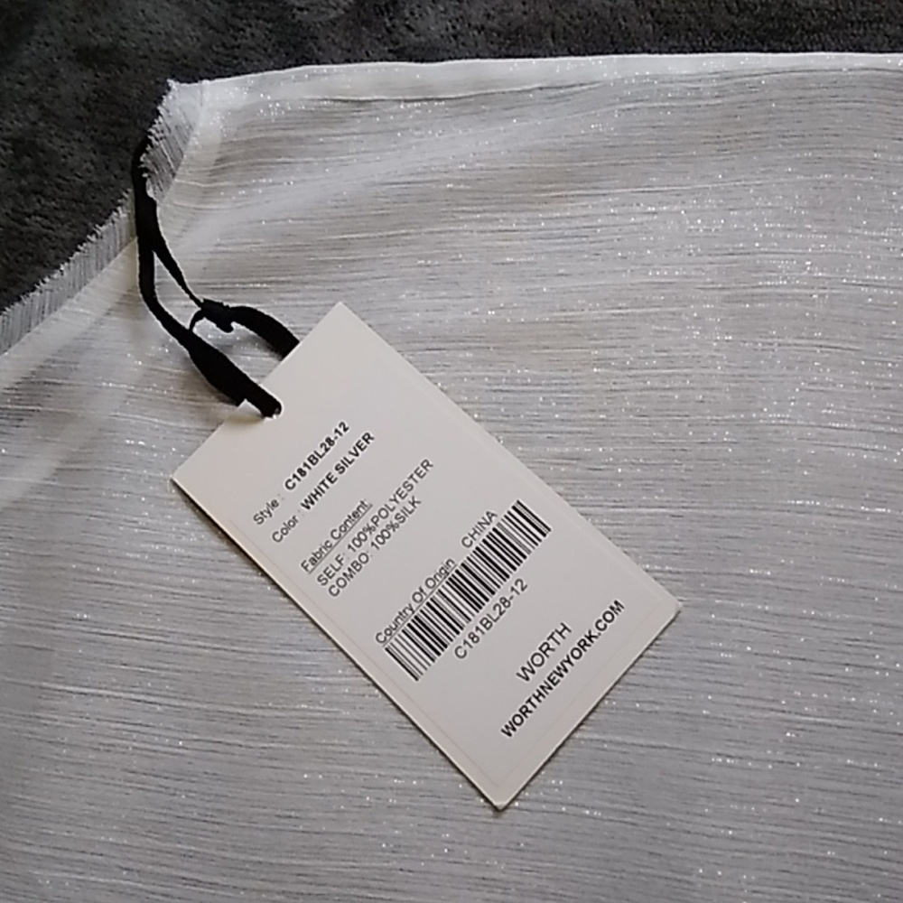 WORTH NY Silk Top Sz 12 - Picture 4 of 4